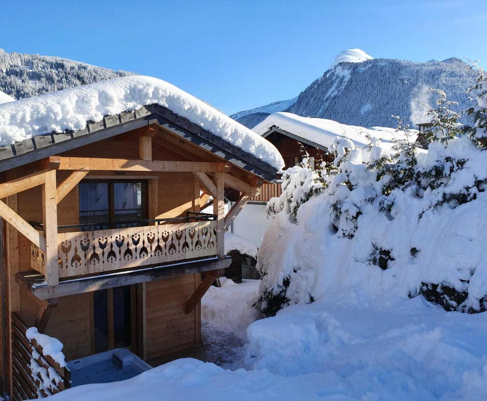 Chalet Delphinette - Spa Privatif Morzine Exterior foto
